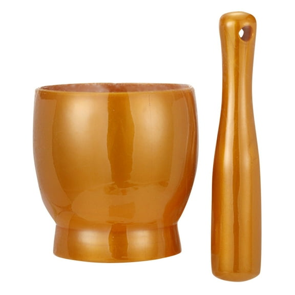 Pedty Wooden Mortar and Pestle Grinder/Chopper for Herbs, for Garlic Press, Coffee Grinder, Herb Spice Masher, Ginger Crusher, Spice Grinding, Spices and Kitchen Usage, Hand Carved - Natural