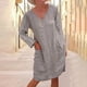 thumbnail image 2 of Vestidos Para Mujer Vestidos de Otoño Trendy Erogenous Solid Cold Shoulder Manga Larga Con Cuello en V Vestido Regular Odeerbi  ODB132167, 2 of 8
