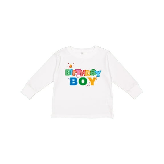 Inktastic Birthday Boy Letters Boys Long Sleeve Toddler T-Shirt