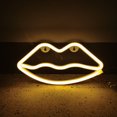 thumbnail image 1 of WIFKLSIIPG LED Neon Sign Night Light Battery and USB Powered Signs Neon Lamp Decorative Neon Sign Wall Lamp (Lips)(Yellow), 1 of 8