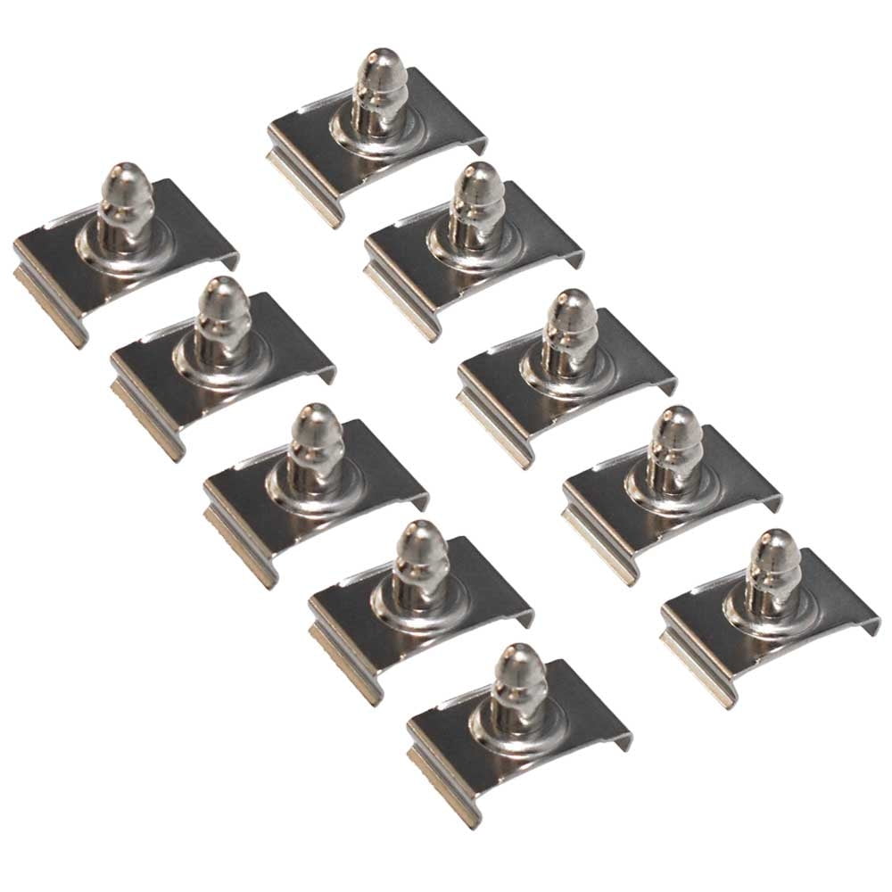 Boat Windshield Snap Fasteners Male 1/4 Inch Stainless (Set of 10)