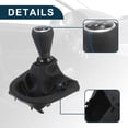 thumbnail image 4 of Perilla de cambio Unique Bargains con cubierta, perilla de cambio manual de 5 velocidades para Peugeot 207, cuero sintético negro y azul, 4 of 6