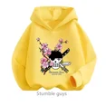 thumbnail image 3 of Sudadera con capucha de Anime One Pieces, ropa para niños, ropa para primavera y otoño para niñas, sudadera con dibujos animados de Luffy Zoro, traje para adolescentes, camisetas con capucha de Sonic, 3 of 5