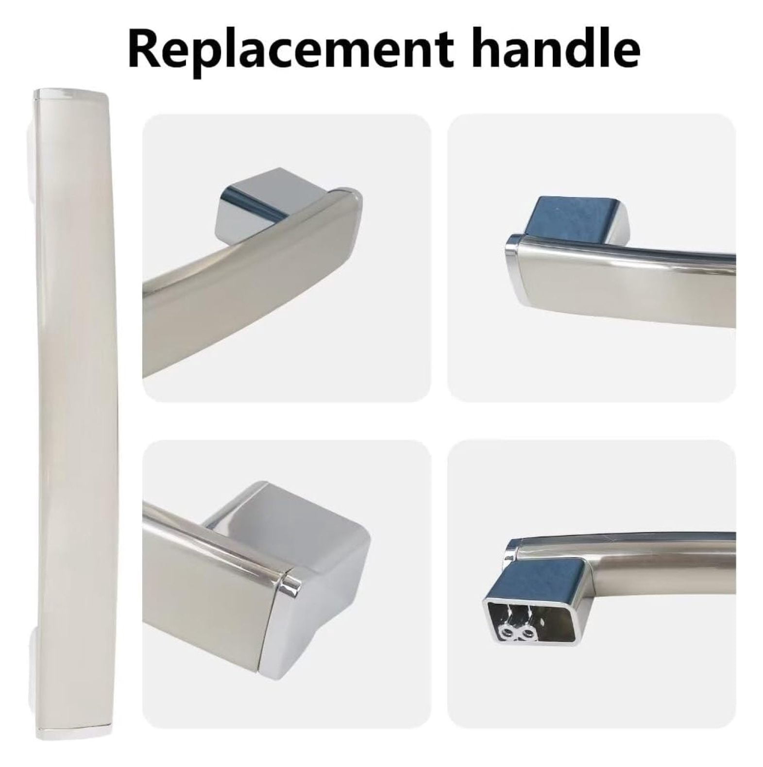 Upgraded WB15X26821 Microwave Door Handle Replacement for Microwave Parts JVM6172SK2SS, JVM6175BL1TS, Replaces PD00043395, 4464467, AP6024408
