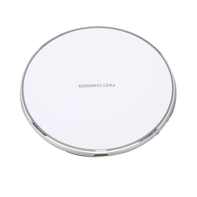 Fast , Stylish 15W Fast Charging Pad Compact for Smartphones Black,White