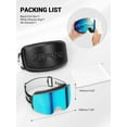 thumbnail image 5 of KAPVOE Magnetic Ski Goggles Snowboard Goggles for Men Women Snow Glasses OTG Anti Fog 1OO% UV Protection, 5 of 6