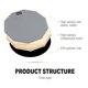 thumbnail image 4 of Drum Practice Pad Donner Silent de 8 pulgadas con baquetas, color gris, 4 of 8