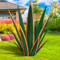 thumbnail image 1 of Escultura KODIBO Tequila de metal rústico de agave para jardín y patio, 1 of 7