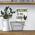 thumbnail image 4 of JennyGems Welcome To Our Coop Wooden Sign, Chicken Signs for Chicken Lovers, Farmhouse Decor Wall Hanging, Made in USA, 4 of 9