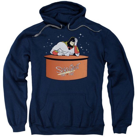 Space Ghost Great Galaxies Adult Pullover Hoodie Sweatshirt Navy