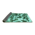 thumbnail image 2 of Ahgly Company Indoor Rectangle Abstract Turquoise Blue Modern Area Rugs, 7' x 10', 2 of 4