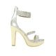 thumbnail image 2 of Sandalia de vestir Tacones Mujer Sintetico Plata Leon 444450, 2 of 4
