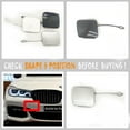 thumbnail image 5 of Trimla Front Tow Cover for 15-18 BMW 7 Series M Aerodynamics G11 G12 Fit 730i 730d 740i 740d 750i 760i 730Li 740Li 750Li 760Li 2015 2016 2017 2018 Bumper Towing Hook Eye Cap 51118064756, 5 of 5