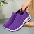 thumbnail image 5 of Mostsola Sneakers for Women Knitted Slip on Sock Shoes Casual Loafers Arch Support Walking Shoes, 5 of 8