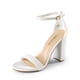 thumbnail image 1 of Sandalia DREAM PAIRS Tacón Alto Grueso Blanco Perla 8.5, 1 of 7