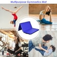 thumbnail image 3 of Costway 6'x 4' Tri-Fold Gymnastics Mat Thick Folding Panel Gym Fitness Exercise Blue, 3 of 3