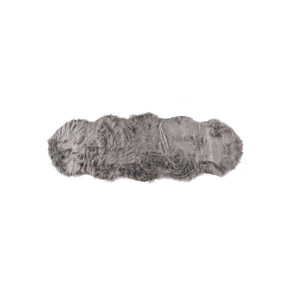 TAPIS GORDON EN FAUSSE FOURRURE DE MOUTON 2' X 6'