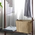 thumbnail image 3 of GROWTH TANK Foldable Storage Basket Decorative Laundry Hamper for Home Bedroom Dorm Rough Rough Weave, 3 of 9