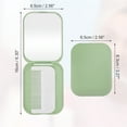 thumbnail image 2 of Unique Bargains 1 Pc Women's Durable Foldable Mirror Comb for Curly Straight Dry Hair Green, 2 of 6