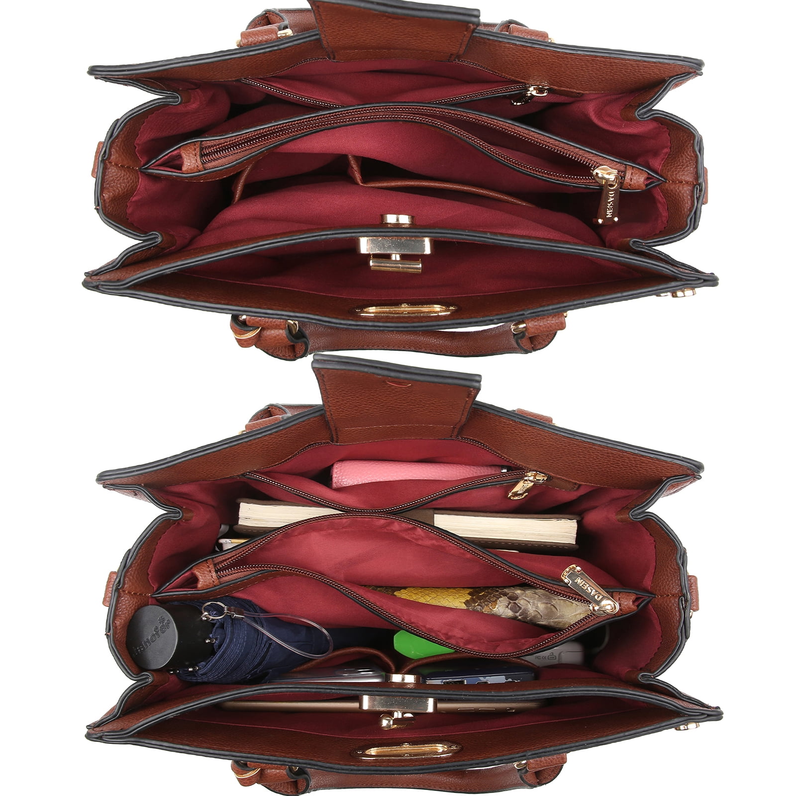 Dasein Purses and Handbags for Women Satchel Bags top Handle Shoulder Bag Work Tote Bag with Matching Wallet