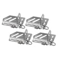 thumbnail image 3 of DimyFew 4 Pieces Corner Bracket Stainless Steel Cargo Box Secure Holder Quick Release Right Angle Limiter Luggage Barrel Fixing Clamp Suitable for Outdoor Adv Silver, 3 of 8