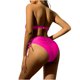 thumbnail image 5 of Underwire Trajes de Baño para las Mujeres Color Sólido Dos Piezas de Cintura Alta, Delgado Y Sexy Trajes de Baño de Bikini para Mujeres, 5 of 6