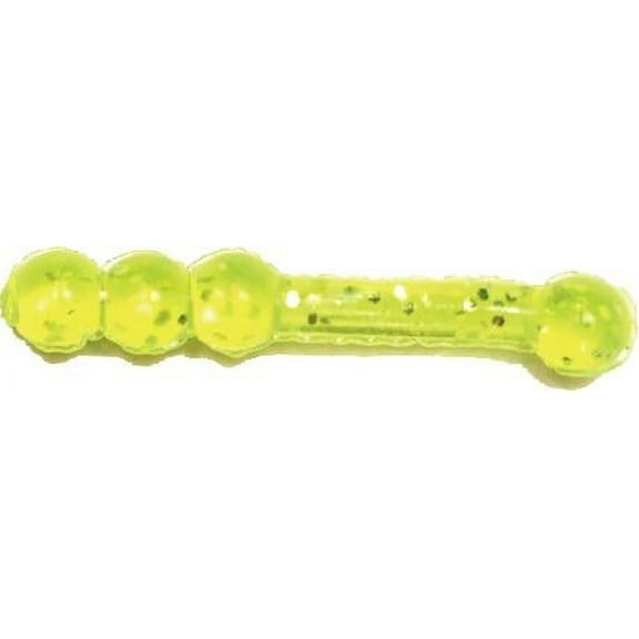 Big Bite Baits Ballzy Soft Bait 10 pack (Chartreuse Pepper, 1 inch)