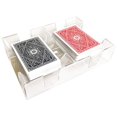 thumbnail image 1 of Yuanhe Plateau de Cartes à Jouer Canasta Transparent 2 Niveaux, 1 of 4