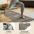 thumbnail image 4 of Boho Black and White Ethnic Pattern Hot Yoga Mat Towel Non Slip for Hot Yoga - Quick-Drying Yoga Mat Cover with 4 Corner Pockets with Travel Bag - Hot Yoga Towel Non Slip 70"x26", 4 of 6