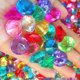 thumbnail image 2 of 72 piezas multicolor fiesta favorece grandes tesoros de joyas artificiales de cristal acrílico, 2 of 5