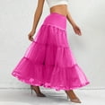thumbnail image 5 of IROINNID Long Elastic Waist Skirt For Women Fashion Boneless Full Skirt A Set Of Wedding Skirt Full Skirt Half Skirt Solid Color Skirt, 5 of 5