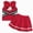 baby clothes01 Red, variant on Toddler Baby Girl Cheerleader Outfit Tops Skirt Set Cheer Outfit Halloween Cheerleading Clothes Kaprioy