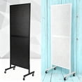 thumbnail image 4 of Kojooin Metal Pegboard Display Stand with Wheels, Adjustable Height Floor Display Rack with T-Base and Hooks, 4 of 7