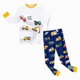 thumbnail image 5 of TOWED22 Kids Boys Pajamas 2 Piece Long Sleeve Print Top and Pants Set Cotton Pjs Sleepwear Little Boys Fall Winter 6-12 Months 12-24 Months 2t 3t 4t 5t 6t 7t 8t 9t Children,Yellow,5-6 Y, 5 of 8