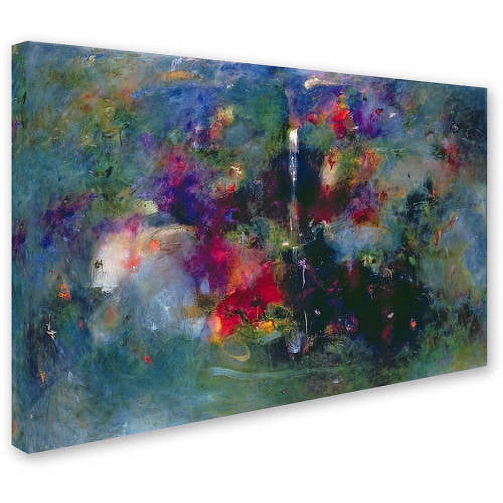 Trademark Fine Art "Valley of the Waterfalls " Canvas Art by Jane Deakin