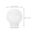 thumbnail image 2 of OUNONA 3pcs White Acrylic Replacement Globe Shade For Outdoor Enthusiasts In Fences With Weather Protection, 2 of 8