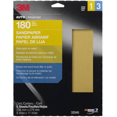 3M 32545, 180 Grit Dry Sandpaper