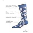 thumbnail image 3 of MeMoi Men's Halloween Cool Ghoul Ghost Novelty Crew Sock - Mens - Male, 10-13, Denim Heather, 3 of 8