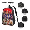 thumbnail image 5 of 17IN Wres-Tler W-W,E Backpack with Insulated Lunch Box Pencil Case 3PCS Laptop Bookbag Set, 5 of 8