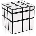 thumbnail image 1 of Shengshou Mirror Cube 3x3x3 Speed Cube 3x3 Mirror Blocks Cube Different Shapes Silver Cube 57mm, 1 of 5