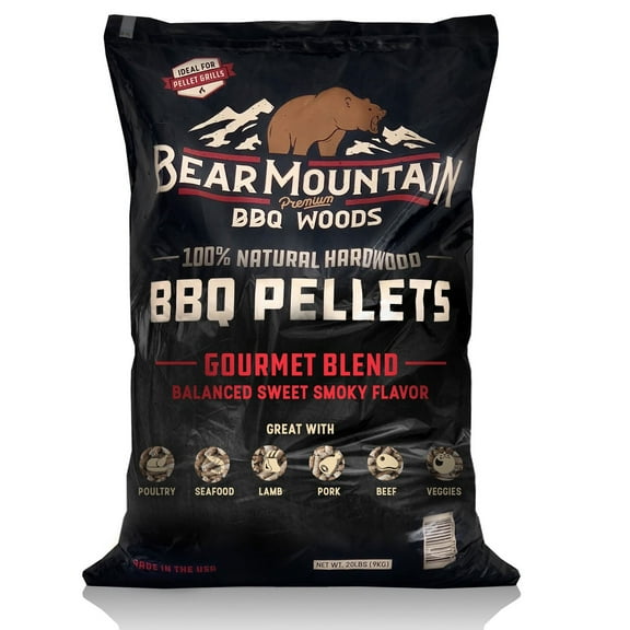 Bear Mountain BBQ Hardwood Smoker Pellets, 40 lbs