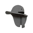 thumbnail image 1 of TopHeadwear 4 Panel Large Bill Flap Sun Hat - Light Grey, 1 of 2