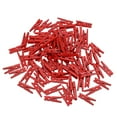 thumbnail image 3 of STRANDCHIC 100 Pcs Drawing Board Clips Red Cloths Pin Clips for Displaying Cards and Holiday Items, 3 of 7