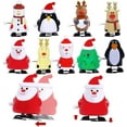 thumbnail image 4 of Apmemiss Clearance Christmas Wind Up Toys for , Christmas Stocking Stuffers, Christmas Tree Santa Claus Clockwork Toys, Classes Gifts Christmas Party Favors Goody Bag Filler, 4 of 5