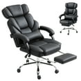 thumbnail image 1 of HOMCOM Chaise de Bureau, Chaise de Bureau avec Repose-Pieds, Appui-Tête Réglable, 1 of 10