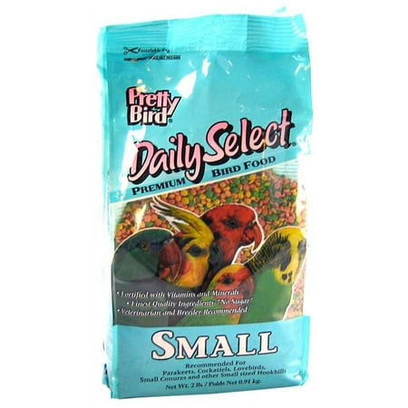 Pretty Bird Daily Select Premium Bird Food Small (2 lbs)[ PACK OF 2 ]