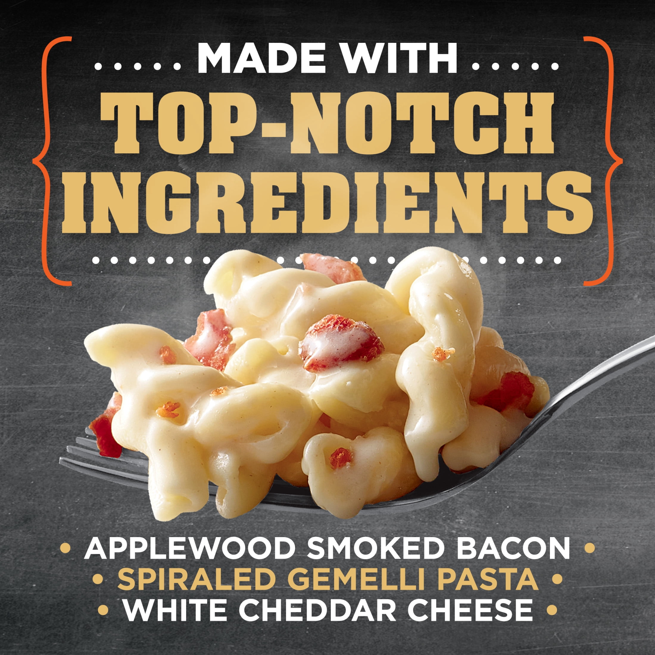 Devour Big Bowl White Cheddar Mac & Cheese with Bacon, 14 oz Box