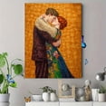 thumbnail image 4 of Klimt The Kiss Golden Canvas Print, Romantic Wall Art for Living Room Bedroom Dining Room Office Hotel Entryway Decor, 4 of 8