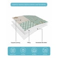 thumbnail image 5 of Boho Spring Floral King Size Down Alternative Comforter,Lightweight Comforter Quilt Bedding Set with Pillow Shams Retro Flowers Plants Patchwork Grid Green Bed Comforter Duvet Insert 96"x106", 5 of 7