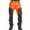 Orange, variant on Lorytime Mens Cargo Pants with Zippers Color Block Straight Leg Trousers Zipper Athletic Pants Multi Pockets Outfits